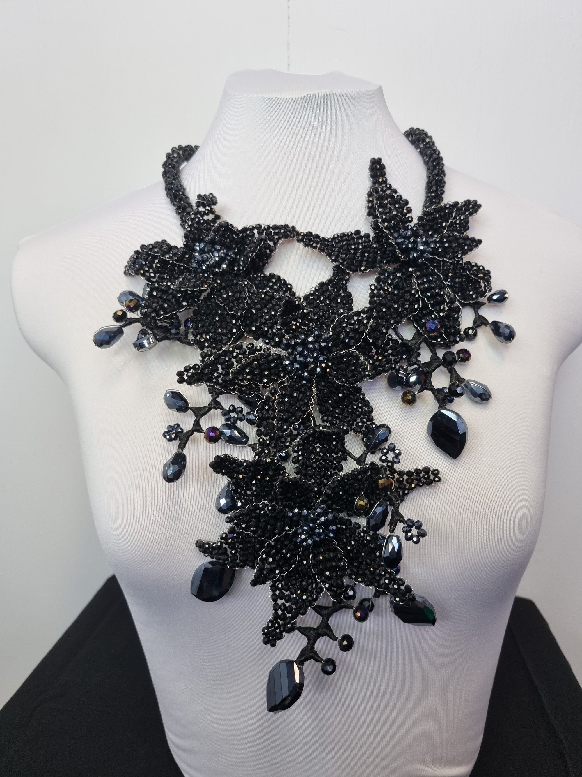 Handmade Crystal Necklace - Black Onyx