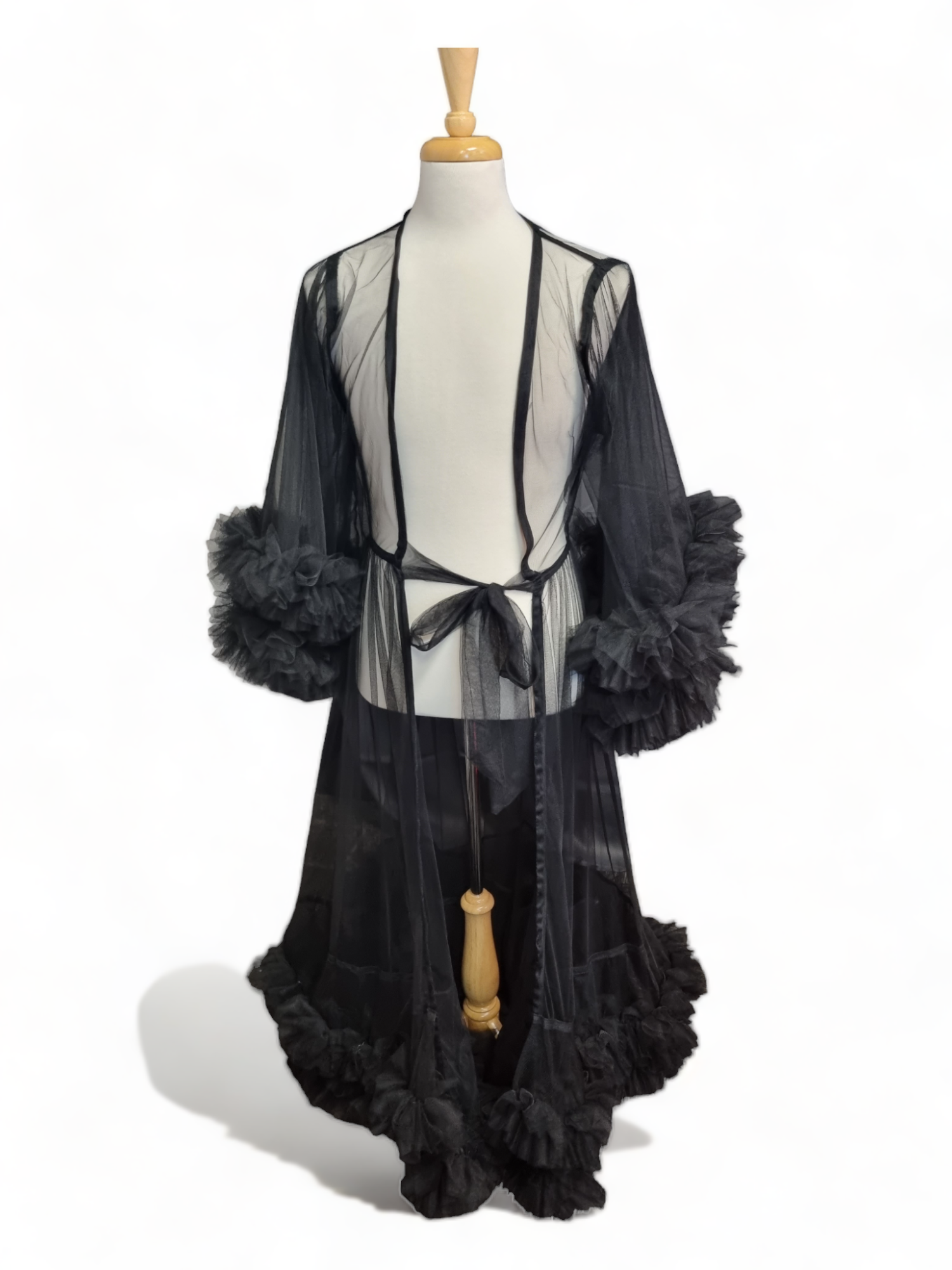 Tulle Dressing Gown with additional Boa