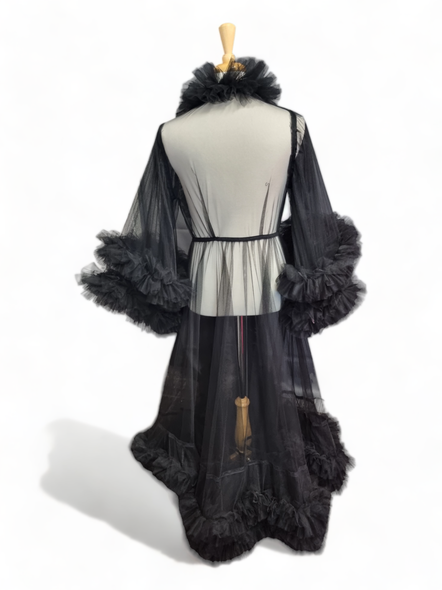 Tulle Dressing Gown with additional Boa