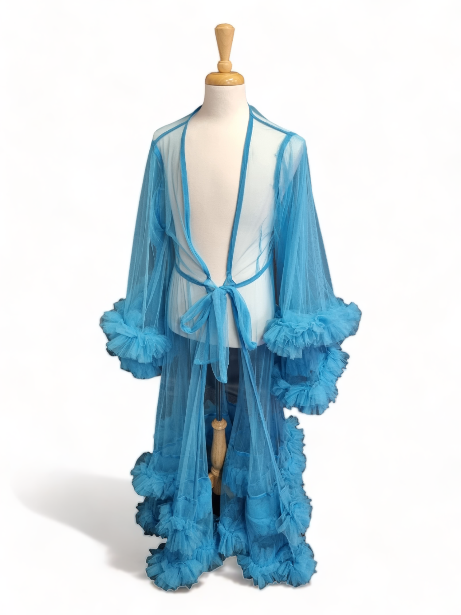 Tulle Dressing Gown with additional Boa