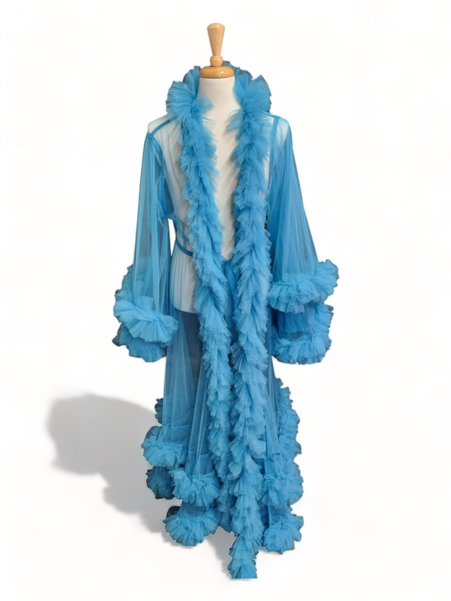 Tulle Dressing Gown with additional Boa