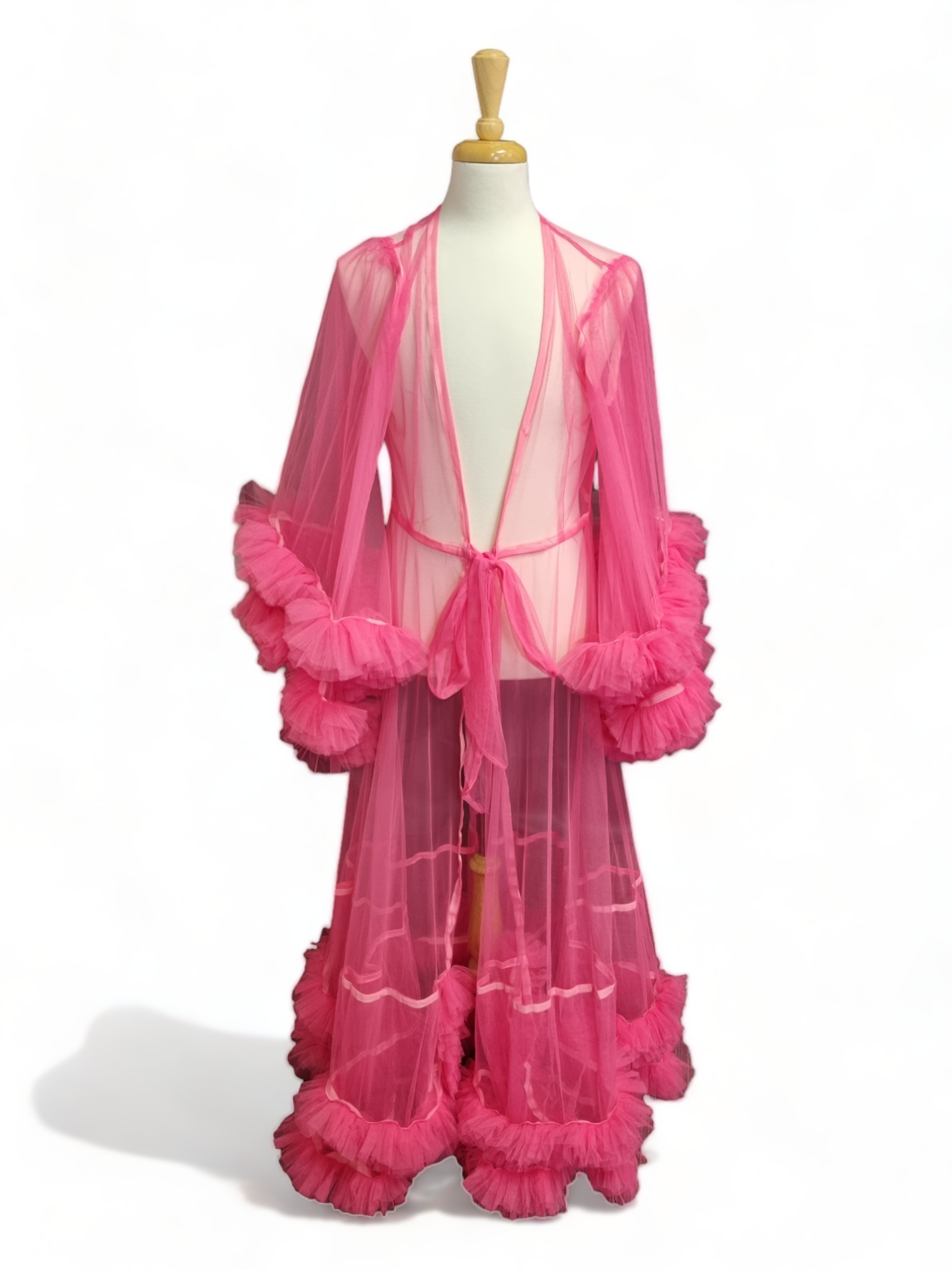 Tulle Dressing Gown with additional Boa