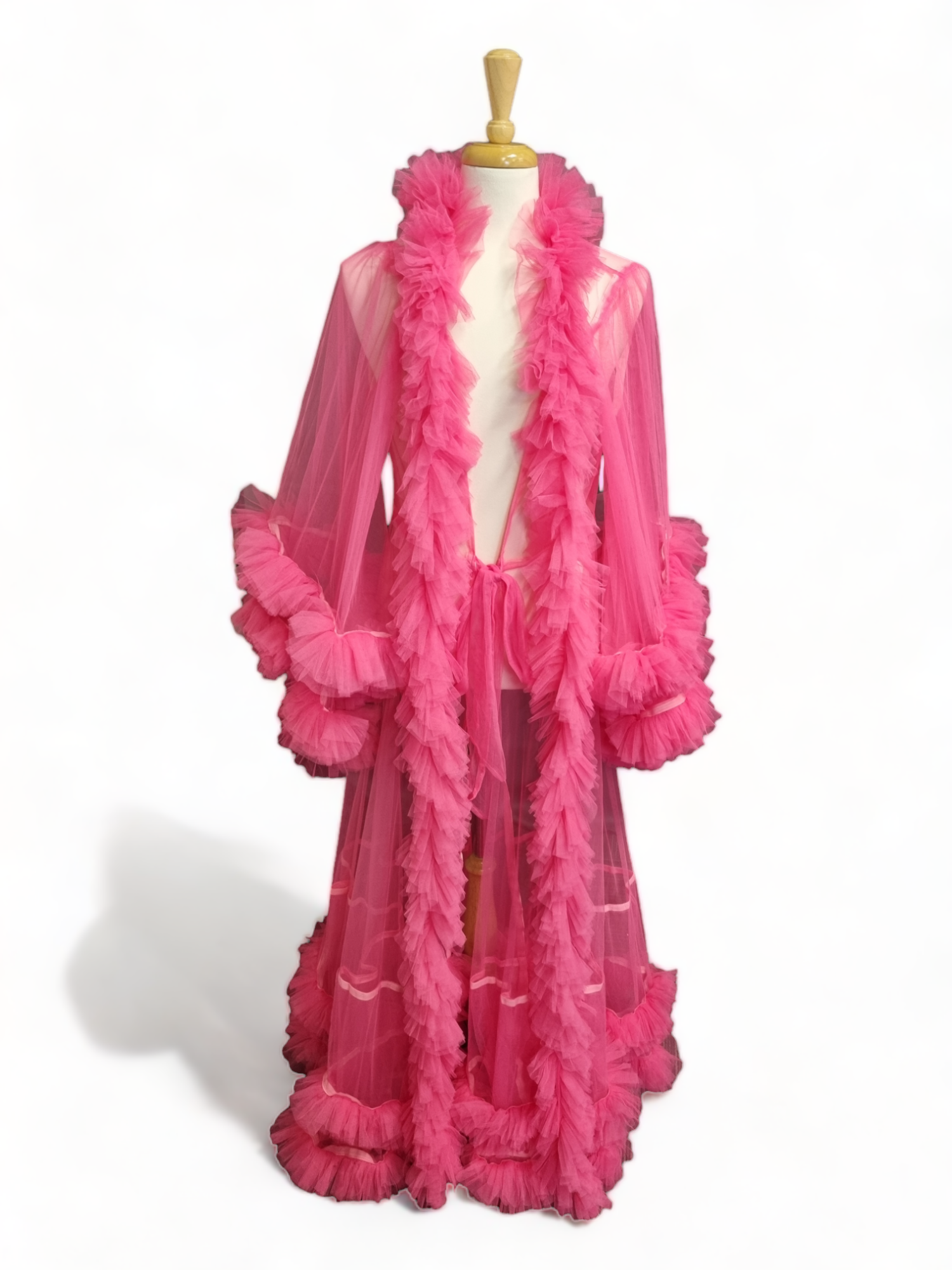 pink vs dressing gown Silk robe - vs- cute