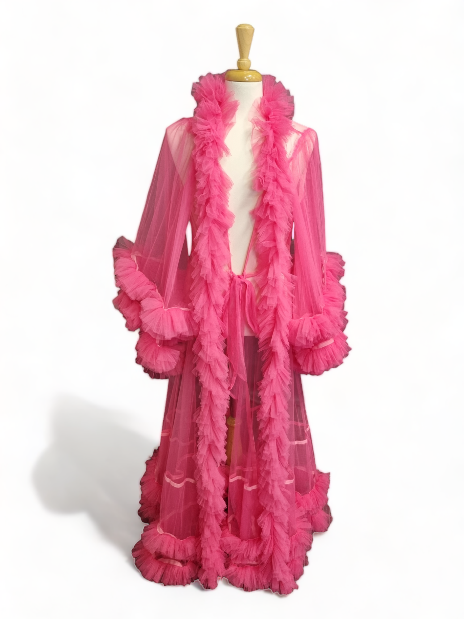 Tulle Dressing Gown with additional Boa