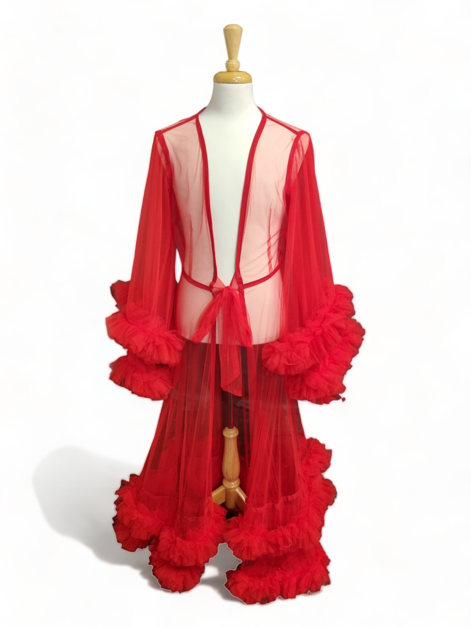 Tulle Dressing Gown with additional Boa