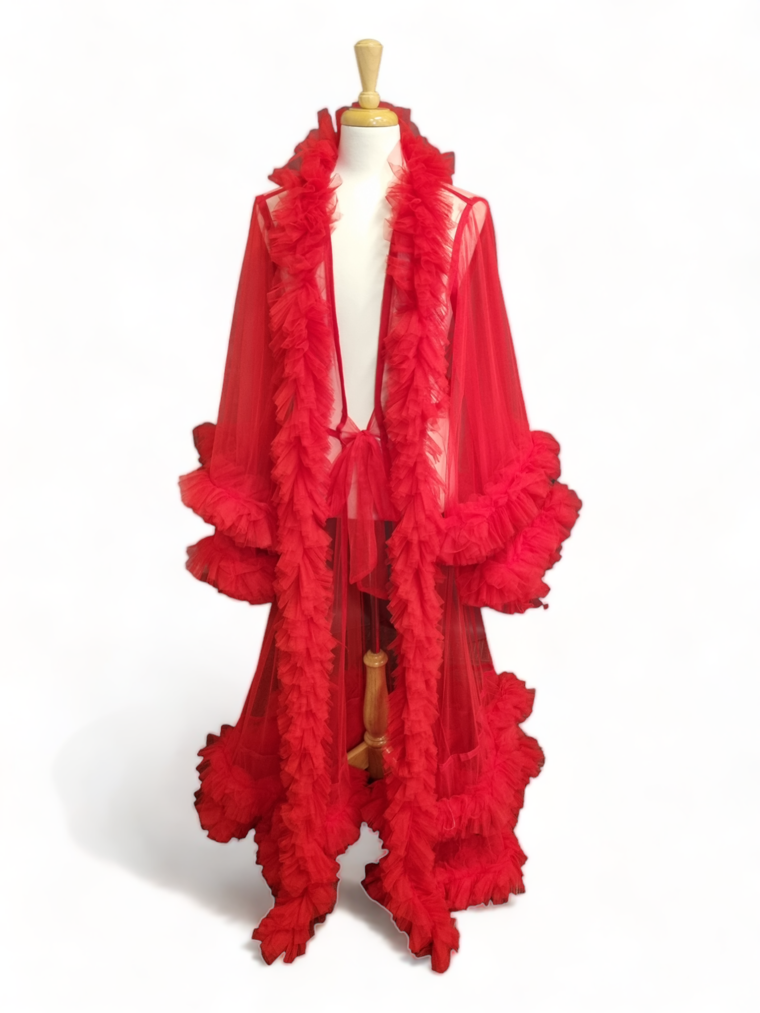 Tulle Dressing Gown with additional Boa