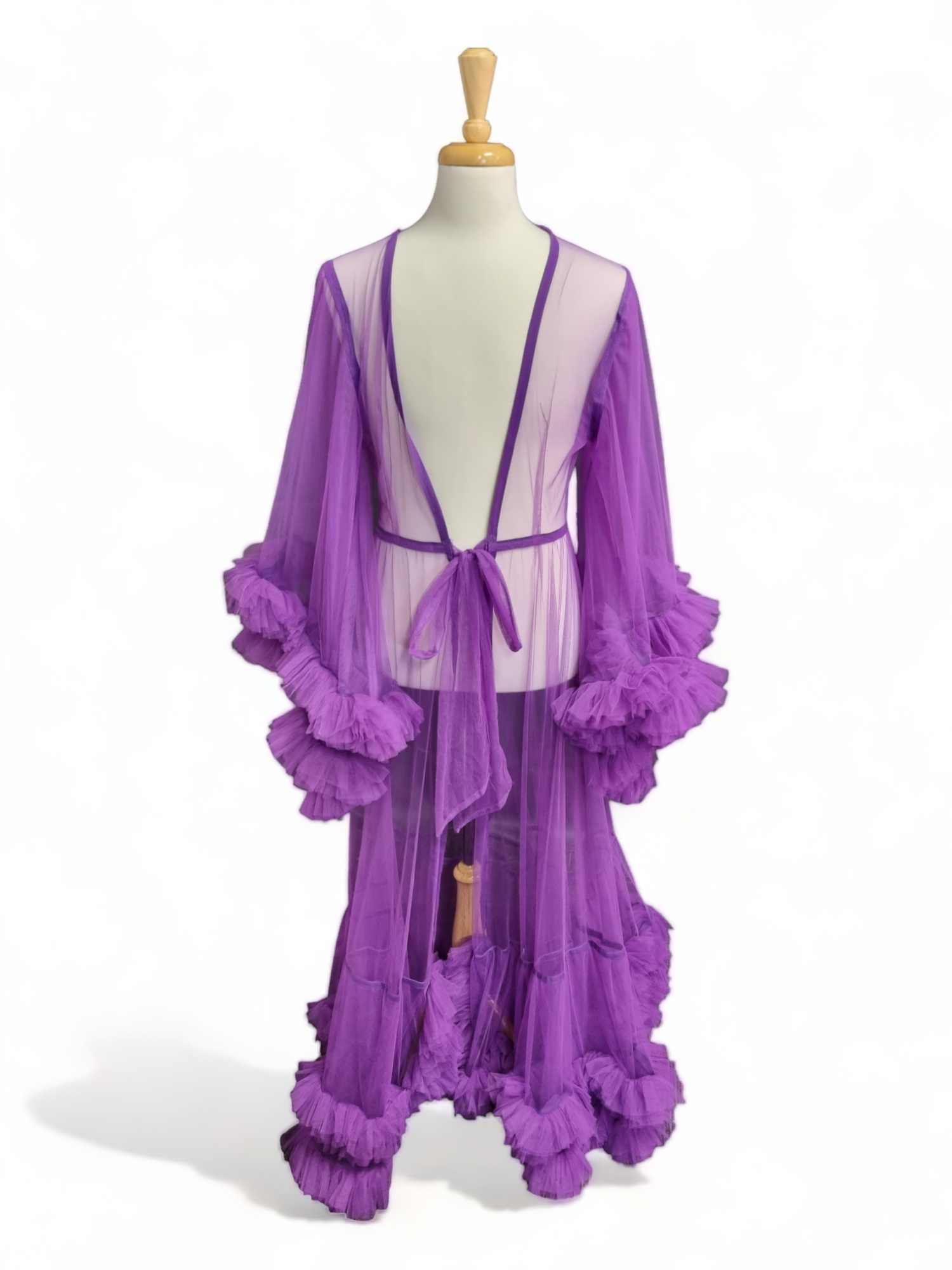 Tulle Dressing Gown with additional Boa