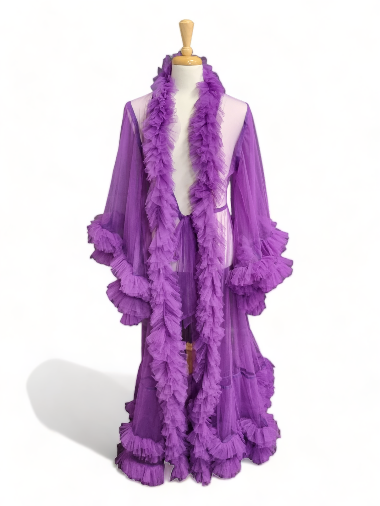 Tulle Dressing Gown with additional Boa