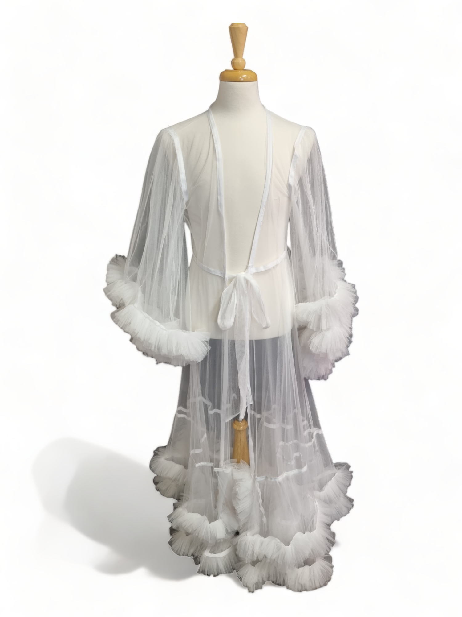 Tulle Dressing Gown with additional Boa