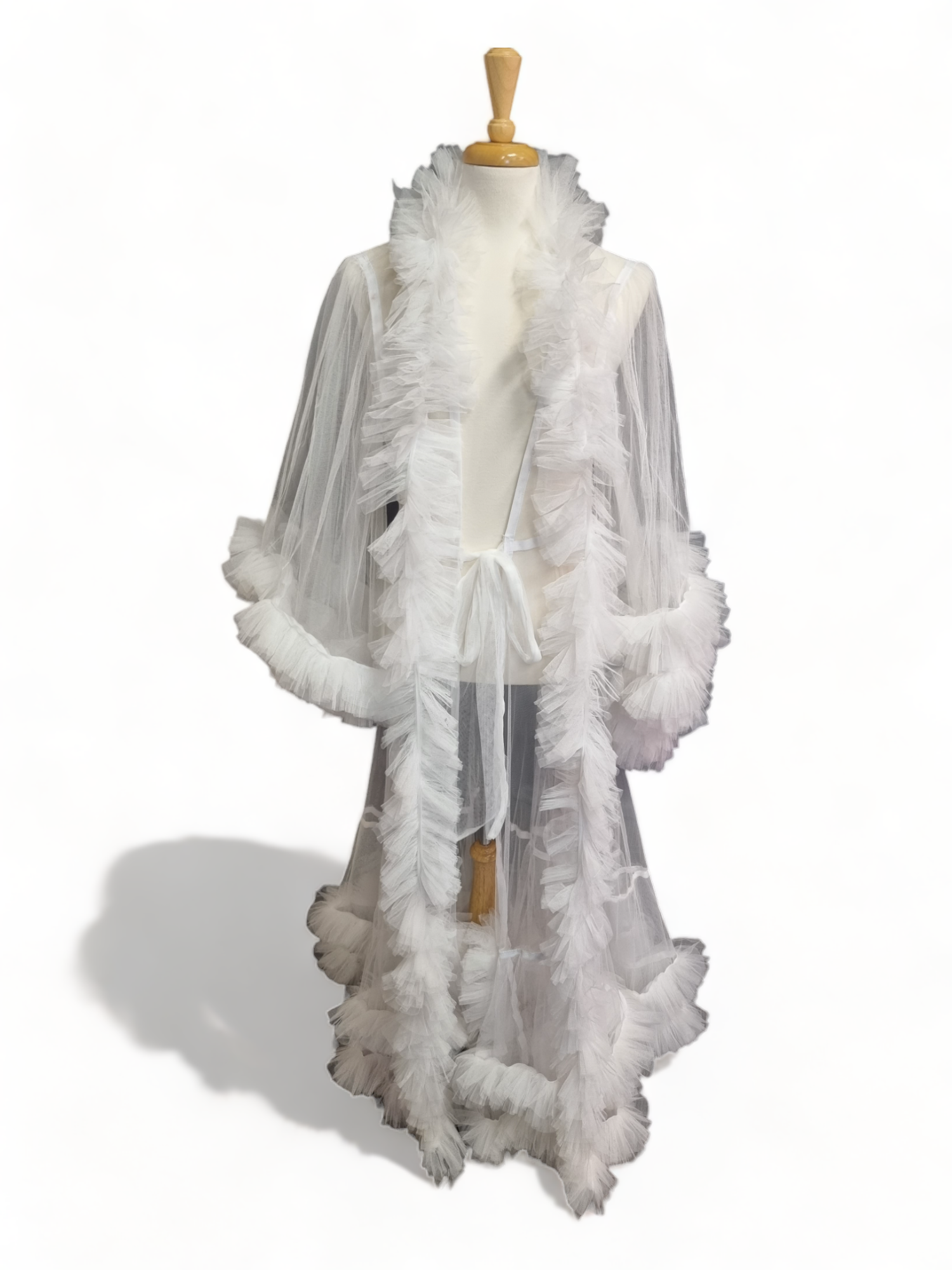 Tulle Dressing Gown with additional Boa