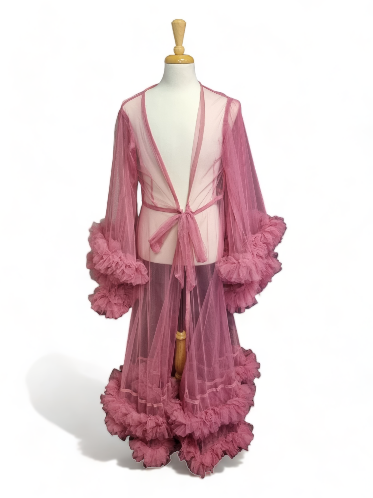 Tulle Dressing Gown with additional Boa