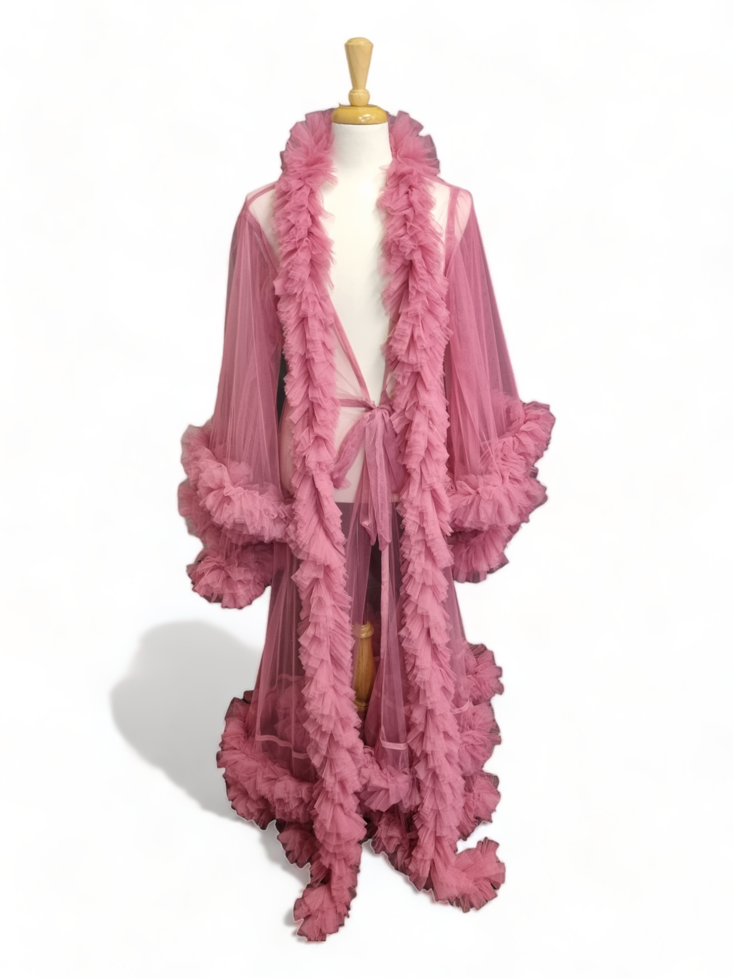 Tulle Dressing Gown with additional Boa